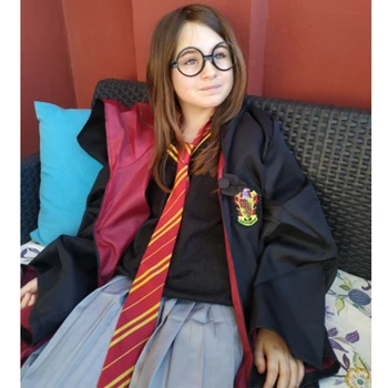 Hermiona Potter Cosplay Oblačila Dodatki Potter Cosplay Kostum Majica Plašč Plašč Cape Palico Šal Halloween Božično Darilo