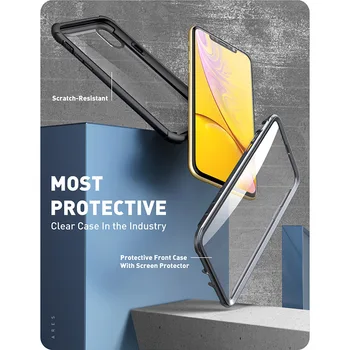 I-BLASON Za iPhone XR Primeru je 6,1-palčni Ares Serije Celotno Telo Krepak Jasno Odbijača Primeru z vgrajenim Screen Protector