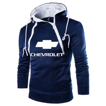 Hoodies Moških, Chevrolet Motor Car Logo Print Majica Pomlad Jesen Moški pulover s kapuco Dvojno sklop harajuku Športna trenirka