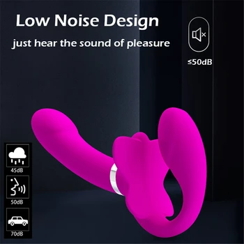 Nova Dvojna Vibracijska G-Spot Klitoris Vibratorji Nosijo brez naramnic Strapon Dildo Analni Čep za Odrasle Sex Igrače za Ženske Lezbičnih Parov
