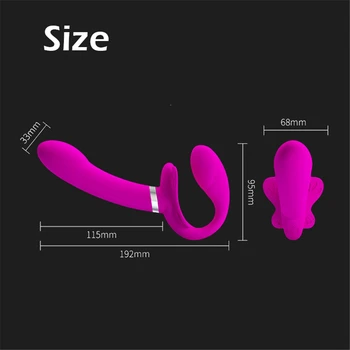 Nova Dvojna Vibracijska G-Spot Klitoris Vibratorji Nosijo brez naramnic Strapon Dildo Analni Čep za Odrasle Sex Igrače za Ženske Lezbičnih Parov