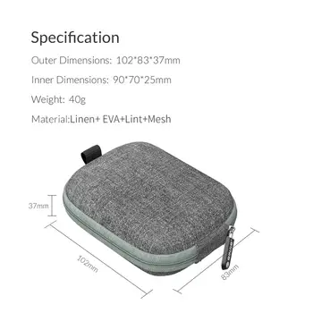 ORICO Zunanje SSD Primeru PSSD Varstvo Torba za Prenosni Pogon ssd/Slušalke/U Disk/Podatkovni Kabel/Trdi Disk Prenosni Polje