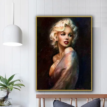 Marilyn Monroe Wall Art Fotografij, Platno Slikarstvo Plakatov in Fotografij Barvanje Sten Slika Slike za Dom Dnevna Soba Dekoracijo