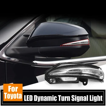 LED Dinamični Vključite Opozorilne Luči Teče Voda Blinker Utripajoča Luč Za Toyota RAV4 XA40 13-18 Highlander XU50 Noe R80 4Runner