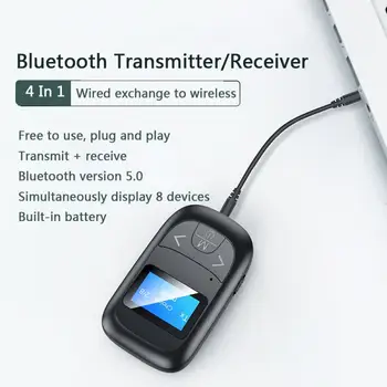T14 5.0 Bluetooth Adapter za LED Zaslon Brezžični Audio Modri Zob Oddajnik Sprejemnik za RAČUNALNIK Avto 3.5 mm AUX Glasbe Pošiljatelja Adaptador