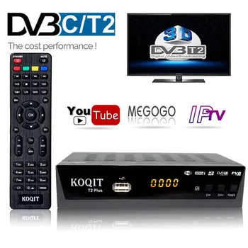 Kopenske DVBC Digitalni TV Box DVBT2 TV Tuner DVB-C, DVB-T2 Satelitski Sprejemnik DVB T2 IPTV Youtube 1080P HD H. 264 ruske Priročnik