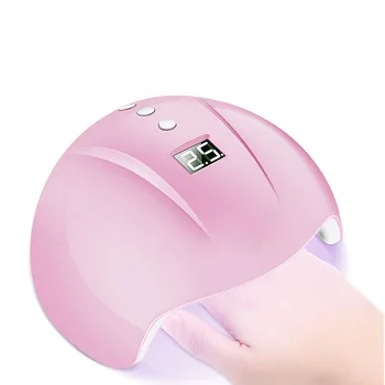 1 kos 24W smart pasu indukcijske nohtov lepila za lase LED+UV lak za fototerapijo lučka za nohte pralni hitro sušenje,(beli, roza barve)