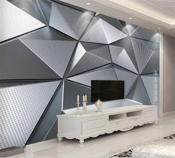 Beibehang po Meri sodobnih 3D ozadje geometrijski vzorec high-end spalnica stensko dekoracijo doma ozadju de papel parede