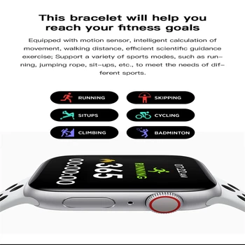 2021 Smartwatch Bluetooth Klic Fitnes Tracker Nepremočljiva Srčni utrip, Krvni Tlak Šport Pametno Gledati za Android IOS Telefon