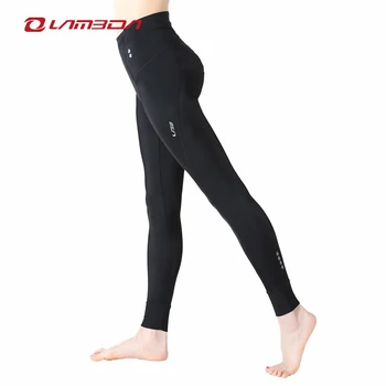 Kolesarske hlače ženske celotno dolžino kolo jahanje hlačne nogavice za šport, dolge hlače z 3D oblazinjena