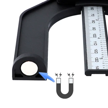 0-80 mm Digitalni Prikaz Globine Merilnik Velik Zaslon, Elektronski Višinomer Visoko Precizno Merilni Instrument