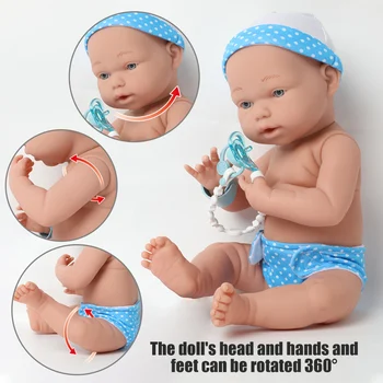 16-inch bebe rodi Punčko nepremočljiva mehko silikonsko Boneca 40 CM za celotno telo, Realno newborn baby Cucla Hlačke Za Igrače darilo