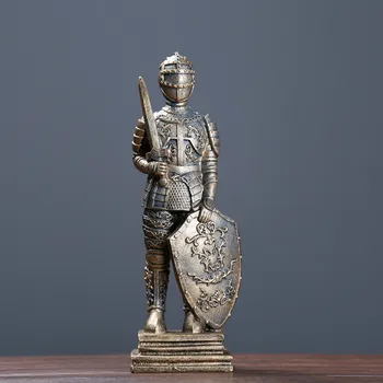Retro Srednjeveški Rimski Vojak, Kiparstvo Okras Doma Dekoracijo Urad Namizno Dekoracijo Darilo