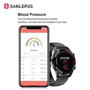 2020 SANLEPUS Pametno Gledati Bluetooth Klic Smartwatch Za Moške, Ženske IP68 Vodotesen Šport Fitnes Zapestnica Band Za Android, Apple