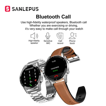 2020 SANLEPUS Pametno Gledati Bluetooth Klic Smartwatch Za Moške, Ženske IP68 Vodotesen Šport Fitnes Zapestnica Band Za Android, Apple