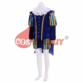 Costumebuy Viktorijanski Royal Tudor Kralj Cosplay Kostum Renaissance Srednjeveški Princ Elizabethan opera Uspešnosti Obleko, po Meri Izdelano