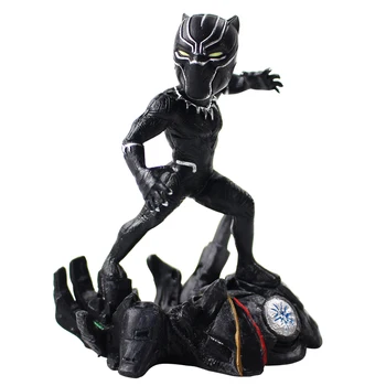 9 cm Marvel Avengers Infinity Vojne Black Panther Q Različica, Super Hero Dekoracija Lutka PVC Akcijska Figura, Zbirka Model Igrača
