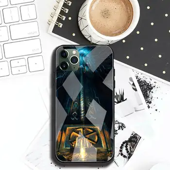 Slovanski simbol Kolovrat Telefon Primeru Kaljeno Steklo Za iPhone 12 max pro mini 11 XR Pro XS MAX 8 X 7 6S 6 Plus SE 2020 primeru