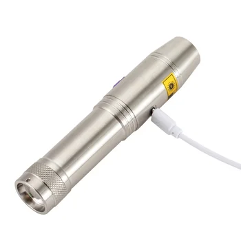 AloneFire SV330 Jade Svetilka USB za Polnjenje UV LED 365nm Vijolično Svetlobo, Ultravijolično Svetilko za nakit amber Money18650battery