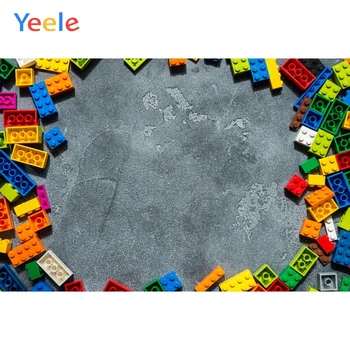 Yeele Cementa Steno Lego Bloki Pisane Otroka Rojstni dan Fotografije Okolij Fotografske Meri Kulise za Foto Studio