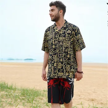 Hawaiian 2021 Poletje popolnoma Novi Moški Kratek Rokav Priložnostne Srajco za Moške NAS Velikosti Plaži na Havajih Srajce Moda za Moške Cvetlični Oblačila A854