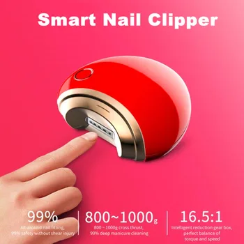 Smart Nohtov Clipper Strokovno Electric Nail Brivnik USB Polnjenje Manikura Pralni Mini Prenosni Prst Nohtov Clipper Nohtov Orodja