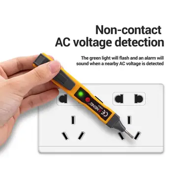 Vroče VD806 AC/DC Napetosti Detektor Električni brezkontaktno Pero Tester Kontinuitete Baterije Test Svinčnik z Zvokom, Svetlobo, Alarm