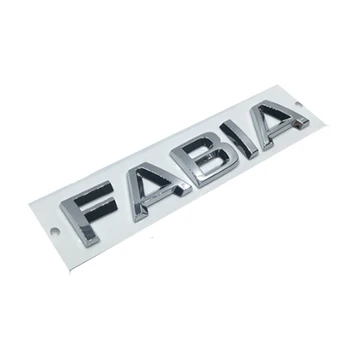 Nova 3D ABS FABIA Fabia Avto Nalepke črk, Nalepke Značko Emblem Chrome Logotip Za Skoda FABIA Fabia Avto Styling Dodatki