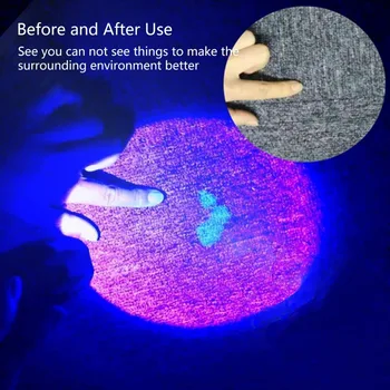 UniqueFire T20 UV 365nm Ultravijolično Svetlobo LED Svetilka 1 Način hišni Ljubljenčki Urina in Madeže Detektor Baklo z Oddaljenim Tlačno Stikalo
