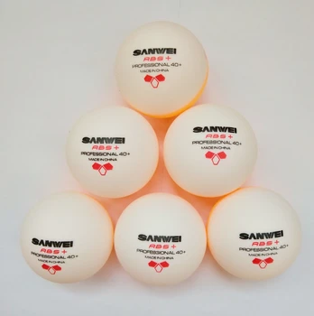 2018 Sanwei 6 Žogic DVO Barvni Namizni Tenis Kroglice Dvojno Barvo Seamed D40+ Kroglice Plastičnih Poli Ping Pong Žogice