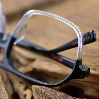 Izdelkov Kvadratnih Acetata Velika Očala Okvirji Lesa Letnik Ženske Moški Optična Očala Clear Leče Za Očala Black Amber Lesene