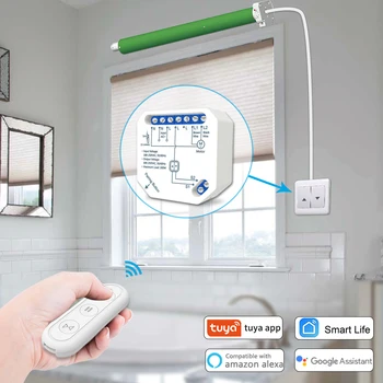 Tuya Smart Zavese roletnih WiFi RF) Stikalo za električni vrata, okna, rolete googlova Domača stran Alexa Glasovni Nadzor DIY Smart Home