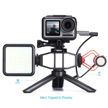 Ultra Svetla LED Video Luč Vlog Luč za GoPro DJI Šport Kamera za Canon, Nikon, Sony Digitalni Fotoaparati DSLR Hladno Čevelj dodatno Opremo