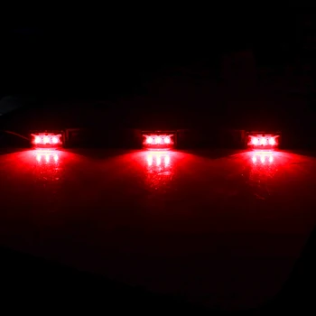 12V Tovornjak Priklopnika Zadaj Brack Luči Strani Marker Lučka Bar za Pickup Tovornjak RV AVTO Avto-Styling 9 LED Rdeče