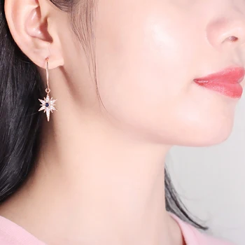 Jinzeyi dangler uhani za ženske Glamur kristalno parcelo, star nakit girls moda Cirkon eardrop nakit, poročni prisoten