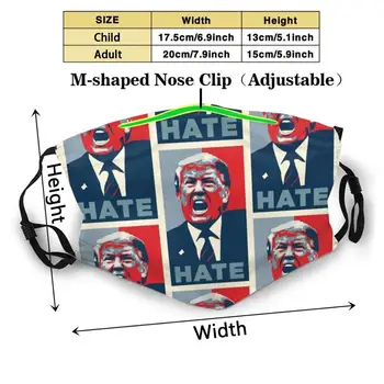 Sovražim Donald Adut Masko Za Enkratno Uporabo Usta Masko Stroj Filter Proti Prahu Maske Donald Adut Sovraštva Adut Predsednik Adut