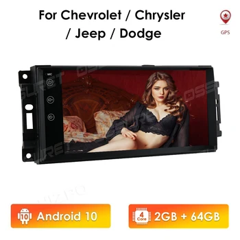 7 Palčni 2Din Android 10 avtoradio Multimedijski Predvajalnik Videa, samodejno Stereo Za Chevrolet Chrysler JEEP Commander Kompas Patriot Dodge
