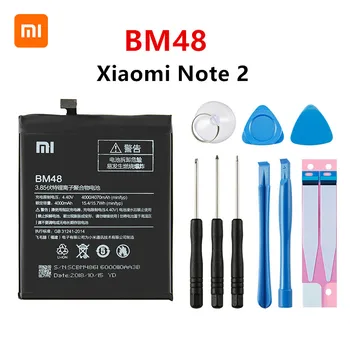 Xiao mi Originalni BM48 4070mAh Baterija Za Xiaomi Mi Opomba 2 Opomba 2 Note2 BM48 Visoke Kakovosti Telefon Zamenjava Baterije +Orodja
