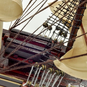 LUCKK Vroče Prodaje 3D Lesene DIY Ladje Skupščine Model Kompleti Klasične Dekor Miniaturni Ladja, ki pluje Ladja Model ZA Dom Dekor Obrti
