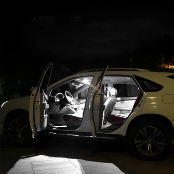 5Pcs Super Svetle Bele LED Notranjosti Avtomobila Luči Za Ford Explorer Zemljevid Svetlobe Vrata Žarnice Žarnica registrske Tablice