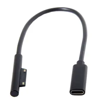 2020 Novih PD Zaračuna 15 cm Surface Pro 3/4/5/6/7 Kabel za Polnjenje Suface Priključek Za USB Tip C Ženski Podaljšek Kabla 1,5 M
