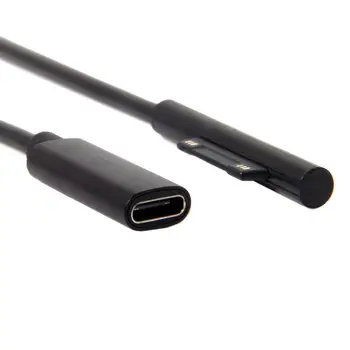 2020 Novih PD Zaračuna 15 cm Surface Pro 3/4/5/6/7 Kabel za Polnjenje Suface Priključek Za USB Tip C Ženski Podaljšek Kabla 1,5 M