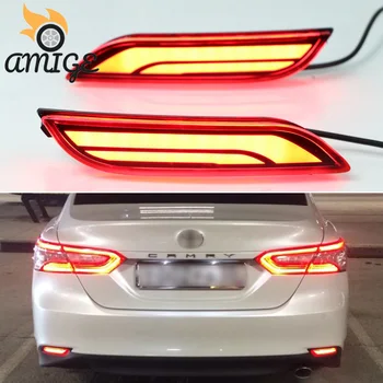 Avto LED Reflektor Odbijača Žarnice zadnje luči Za Toyota Camry SE XV70 2018 2019 Varnostne svetilke Zavorna Luč, Zadnje Luči