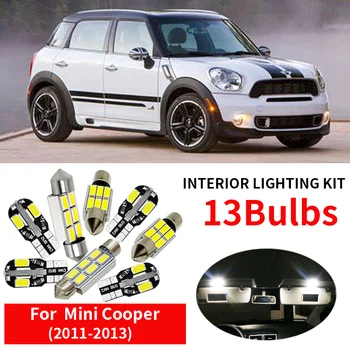 13pcs Napak za obdobje 2011-2013 Mini Cooper S Base Countryman R60 LED Svetilke Notranje Svetlobe Kit Paket