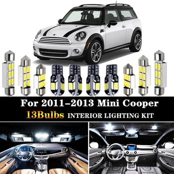 13pcs Napak za obdobje 2011-2013 Mini Cooper S Base Countryman R60 LED Svetilke Notranje Svetlobe Kit Paket