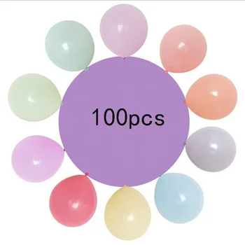 100 kozarcev 10palčni Macaron Barve Latex Balon Dvojno Plast Balon Poročno Dekoracijo Otroka Rojstni dan Valentinovo Dekoracijo