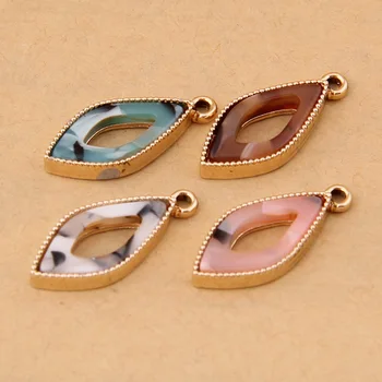 100 kozarcev Preprost grafični nakit majhen obesek DIY zlitine nakit dodatki trgovini