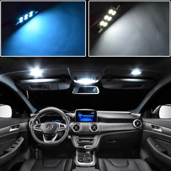 9Pcs Ice Blue White LED Lučka Avto Žarnice Notranjost Paket Komplet Za 2011-2017 Hyundai Elantra Zemljevid Dome Trunk Ploščo Svetlobe