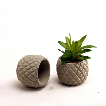 Konkretne cvetlični lonček silikonsko plesni za mini sočna rastlin cementa pot mavca silicijevega jedra