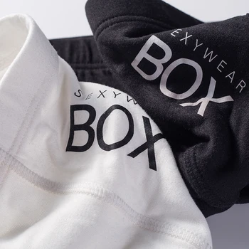 Vroče Prodaje Moških Boxer Cueca Moške Hlačke Bombaž Mehko Modni Moški Pod Nositi Perilo Spodnjice 3D Torbica Hlače